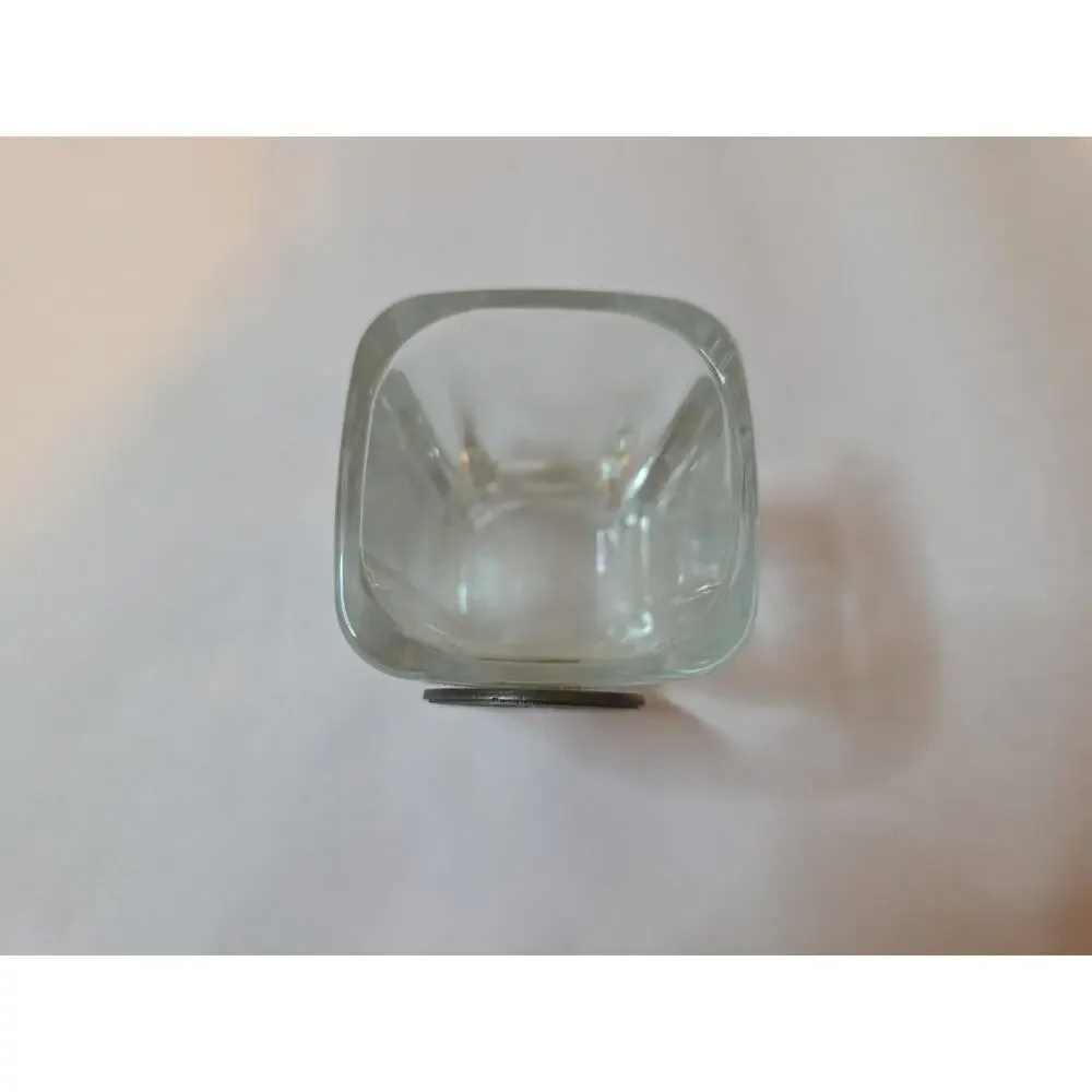 Monarch Of The Seas Shotglass Clear Glass And Pewter Square